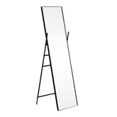 Kennard Black and Brass Accents Floor Mirror
